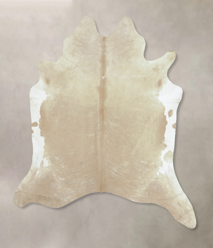 Champagne XX-Large Brazilian Cowhide Rug 7'8"H x 7'8"W #B8682 by Hudson Hides