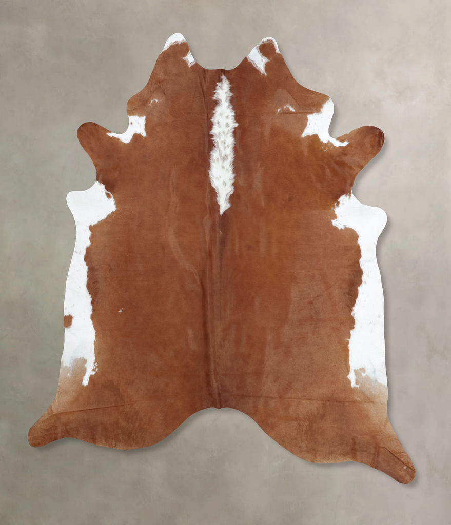 Hereford XX-Large Brazilian Cowhide Rug 8'11"H x 7'9"W #B8699 by Hudson Hides