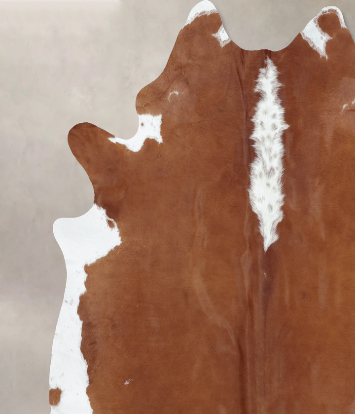 Hereford XX-Large Brazilian Cowhide Rug 8'11"H x 7'9"W #B8699 by Hudson Hides