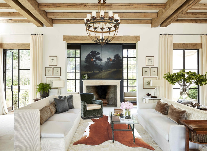 Hereford XX-Large Brazilian Cowhide Rug 8'11"H x 7'9"W #B8699 by Hudson Hides