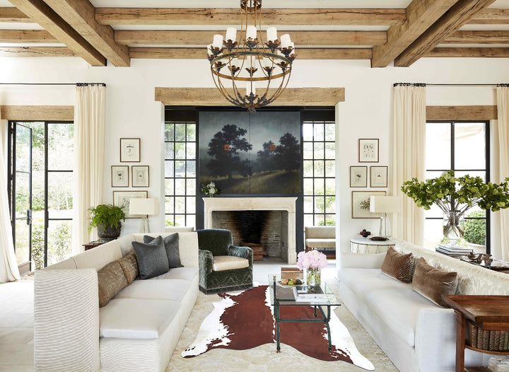 Hereford XX-Large Brazilian Cowhide Rug 8'3"H x 6'6"W #B8703 by Hudson Hides