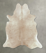 Champagne X-Large Brazilian Cowhide Rug 7'0"H x 6'2"W #B8710 by Hudson Hides