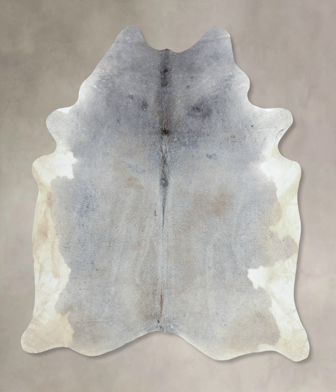 Medium Grey XX-Large Brazilian Cowhide Rug 8'10"H x 7'6"W #B8725 by Hu