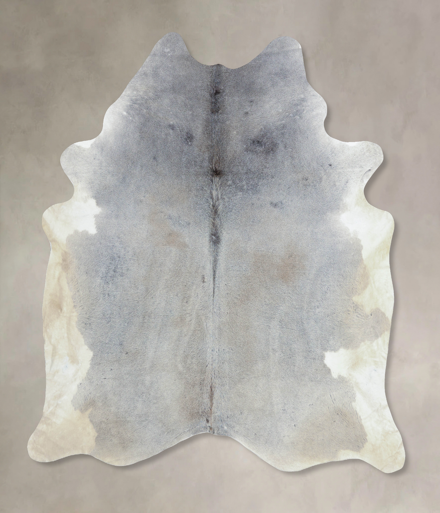 Medium Grey XX-Large Brazilian Cowhide Rug 8'10"H x 7'6"W #B8725 by Hudson Hides