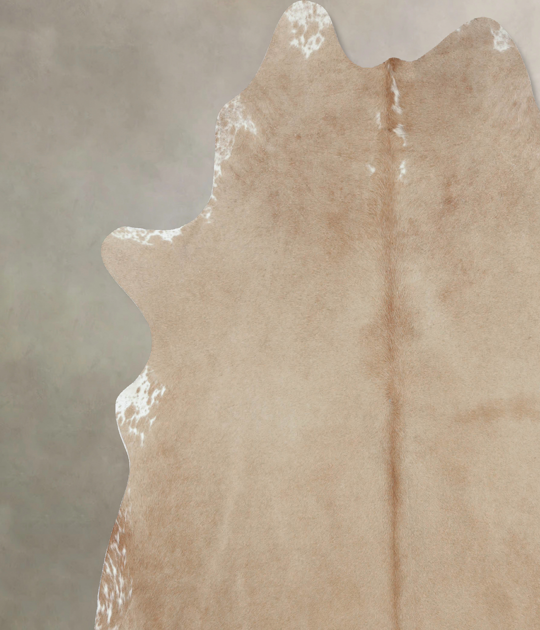 Beige XX-Large Brazilian Cowhide Rug 7'8"H x 7'0"W #B8811 by Hudson Hi