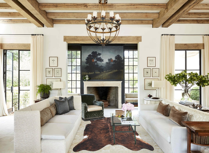 Dark Brindle X-Large Brazilian Cowhide Rug 6'7"H x 6'6"W #B8878 by Hudson Hides