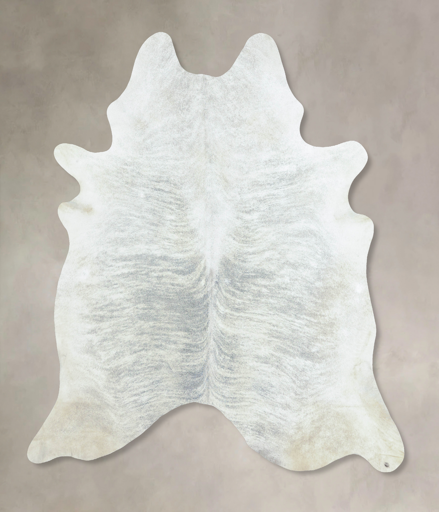 Grey Brindle XX-Large Brazilian Cowhide Rug 7'10"H x 6'7"W #B8910 by Hudson Hides