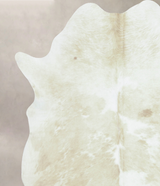 Beige and White XX-Large Brazilian Cowhide Rug 7'6"H x 6'8"W #B8941 by Hudson Hides