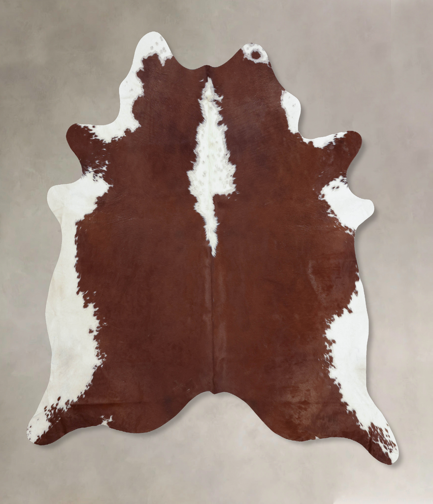 Hereford XX-Large Brazilian Cowhide Rug 8'3"H x 7'4"W #B9023 by Hudson Hides