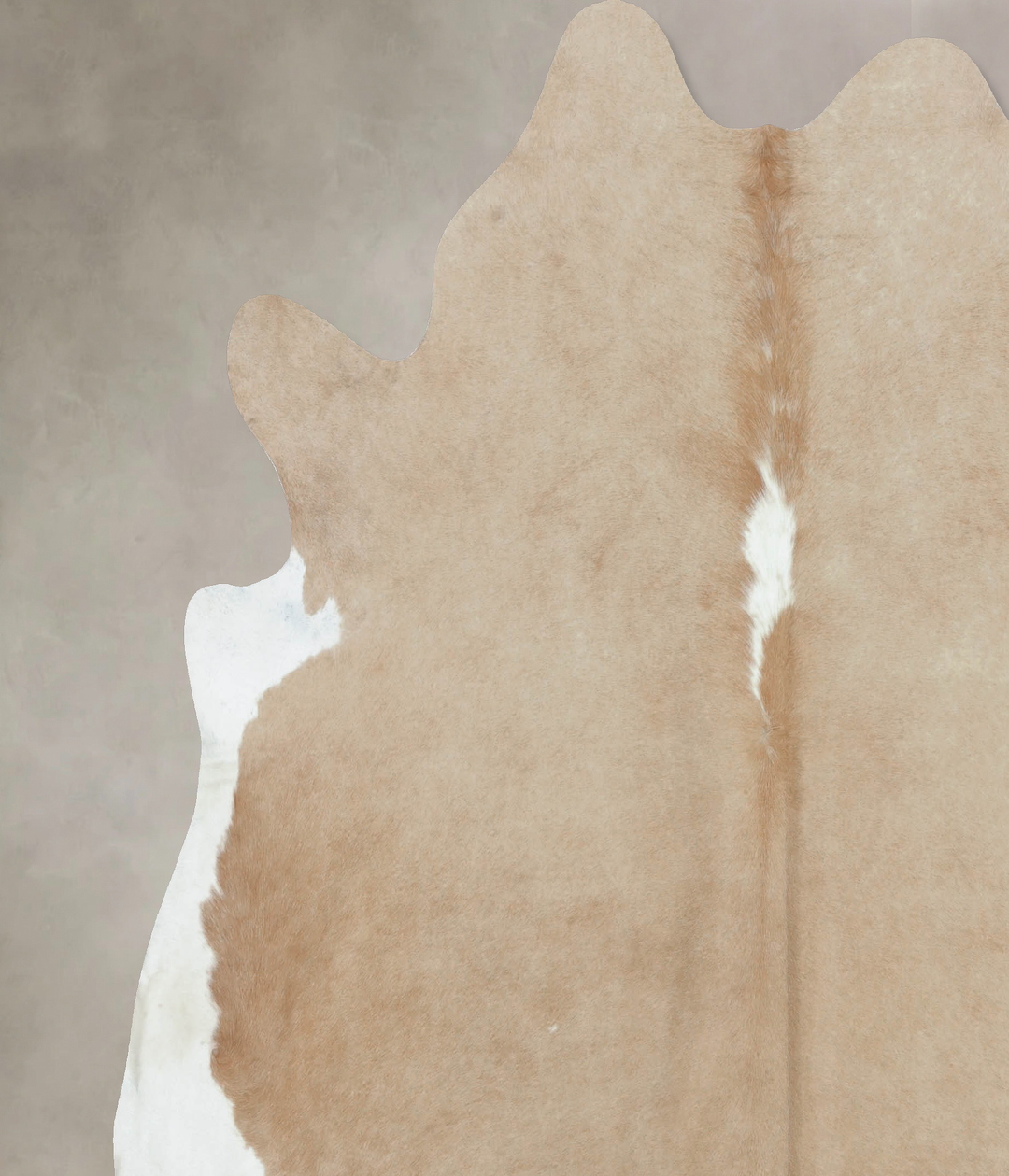 Beige XX-Large Brazilian Cowhide Rug 7'8"H x 7'3"W #B9061 by Hudson Hi
