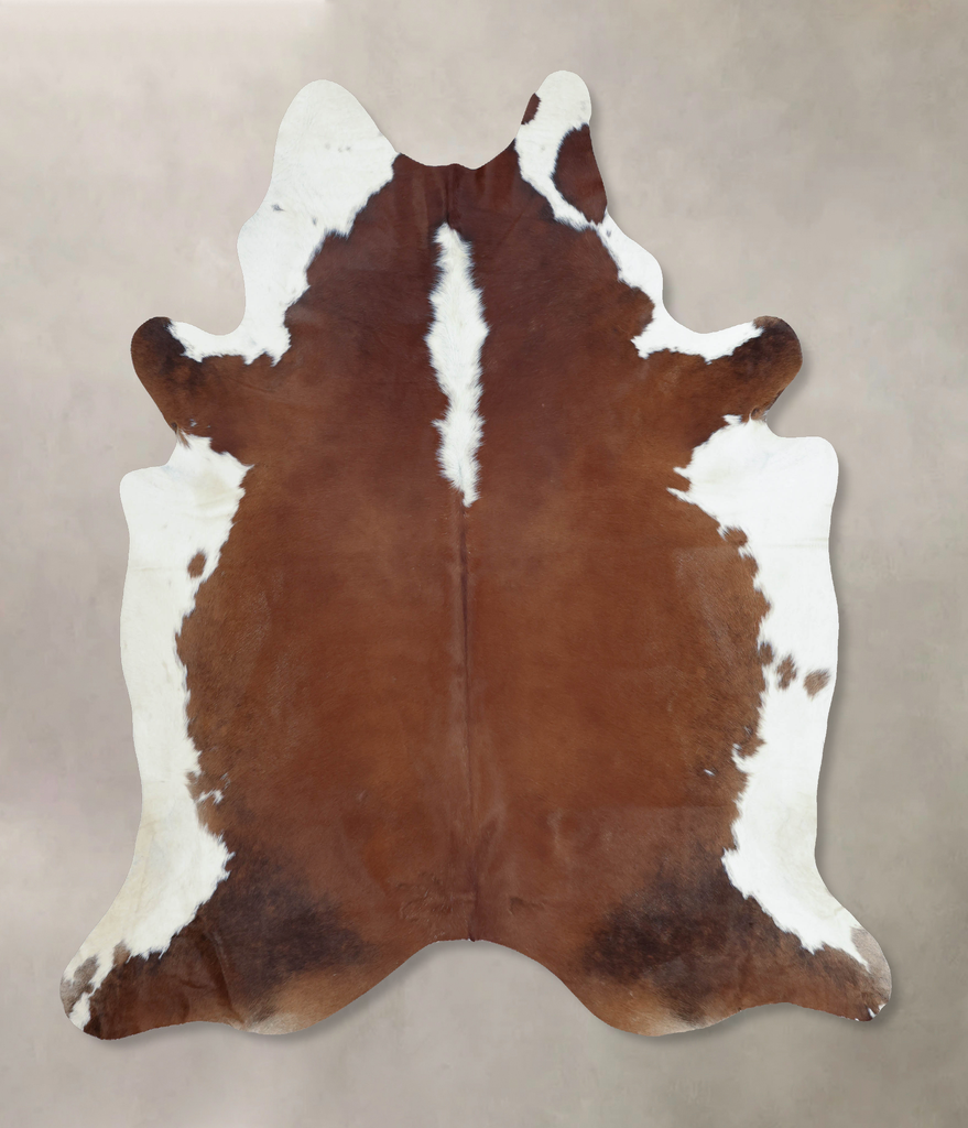 Hereford XX-Large Brazilian Cowhide Rug 8'0"H x 7'1"W #B9071 by Hudson Hides