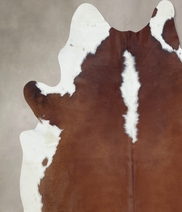 Hereford XX-Large Brazilian Cowhide Rug 8'0"H x 7'1"W #B9071 by Hudson Hides