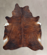 Dark Brindle X-Large Brazilian Cowhide Rug 7'9"H x 6'3"W #B9111 by Hudson Hides