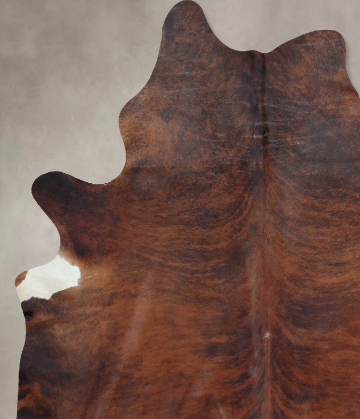 Dark Brindle X-Large Brazilian Cowhide Rug 7'9"H x 6'3"W #B9111 by Hudson Hides
