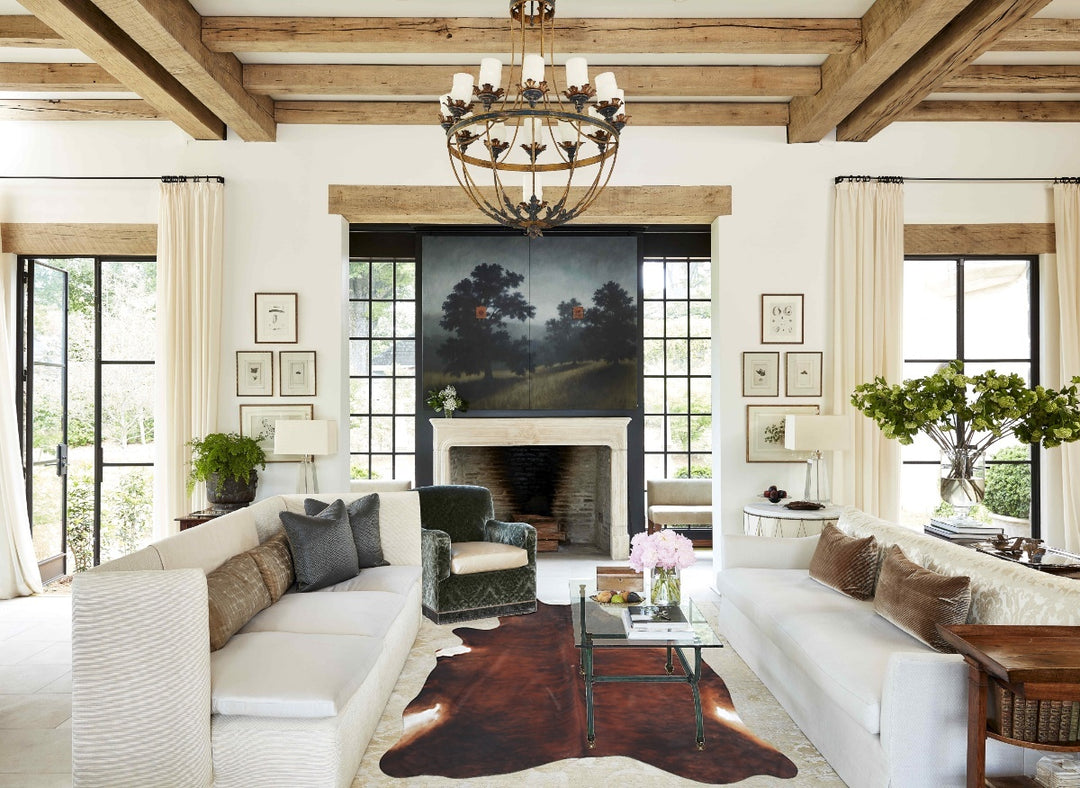 Dark Brindle X-Large Brazilian Cowhide Rug 7'9"H x 6'3"W #B9111 by Hud