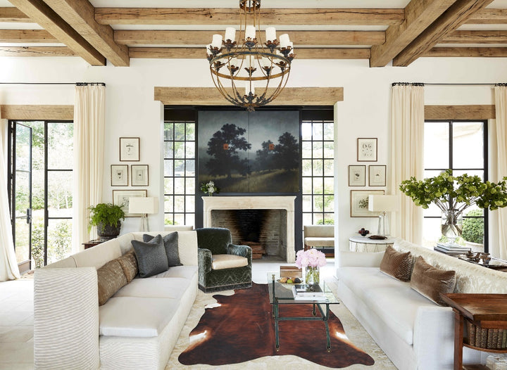 Dark Brindle X-Large Brazilian Cowhide Rug 7'9"H x 6'3"W #B9111 by Hudson Hides