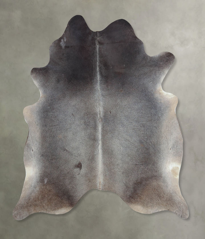 Dark Grey X-Large Brazilian Cowhide Rug 7'6"H x 6'7"W #B9136 by Hudson Hides