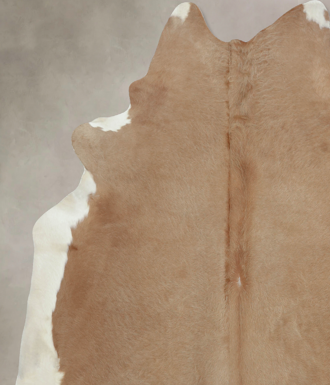 Beige XX-Large Brazilian Cowhide Rug 8'1"H x 7'2"W #B9146 by Hudson Hi