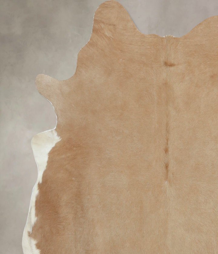 Beige XX-Large Brazilian Cowhide Rug 7'9"H x 7'3"W #B9155 by Hudson Hides