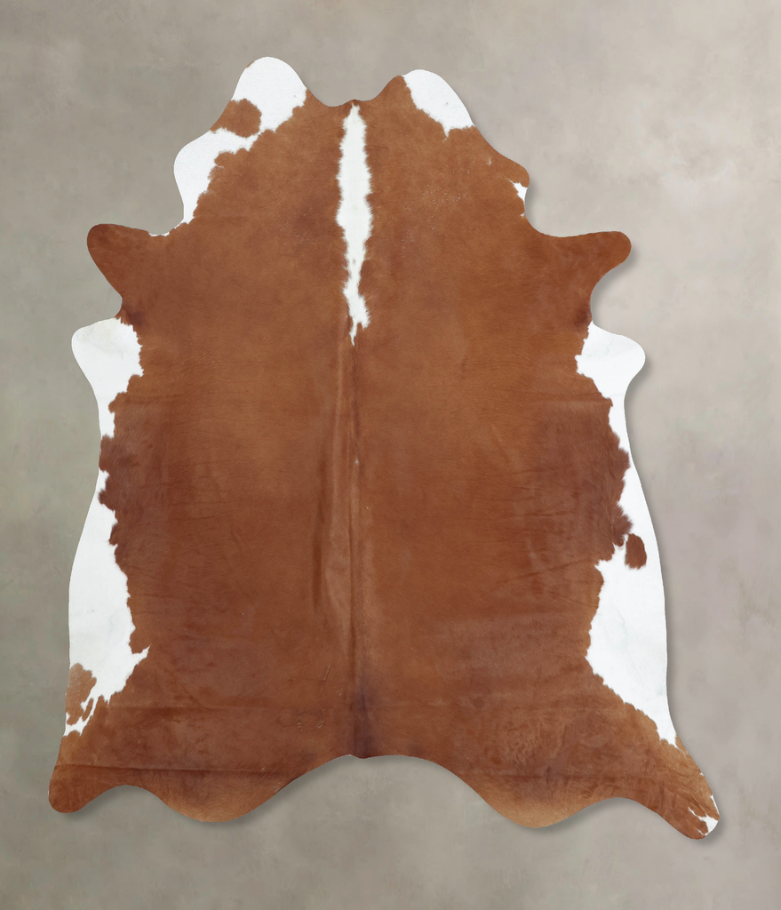 Hereford XX-Large Brazilian Cowhide Rug 7'10"H x 6'10"W #B9178 by Hudson Hides