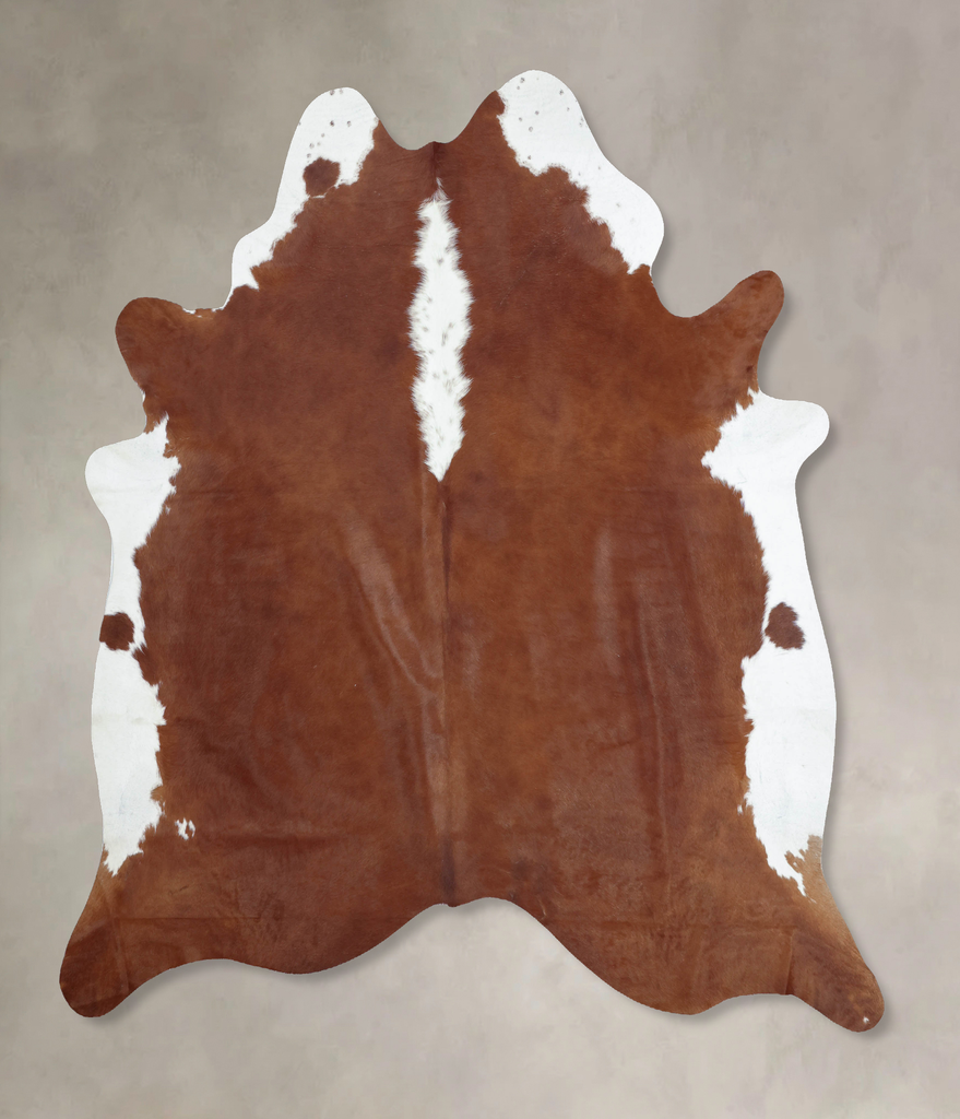 Hereford XX-Large Brazilian Cowhide Rug 8'3"H x 7'2"W #B9179 by Hudson Hides