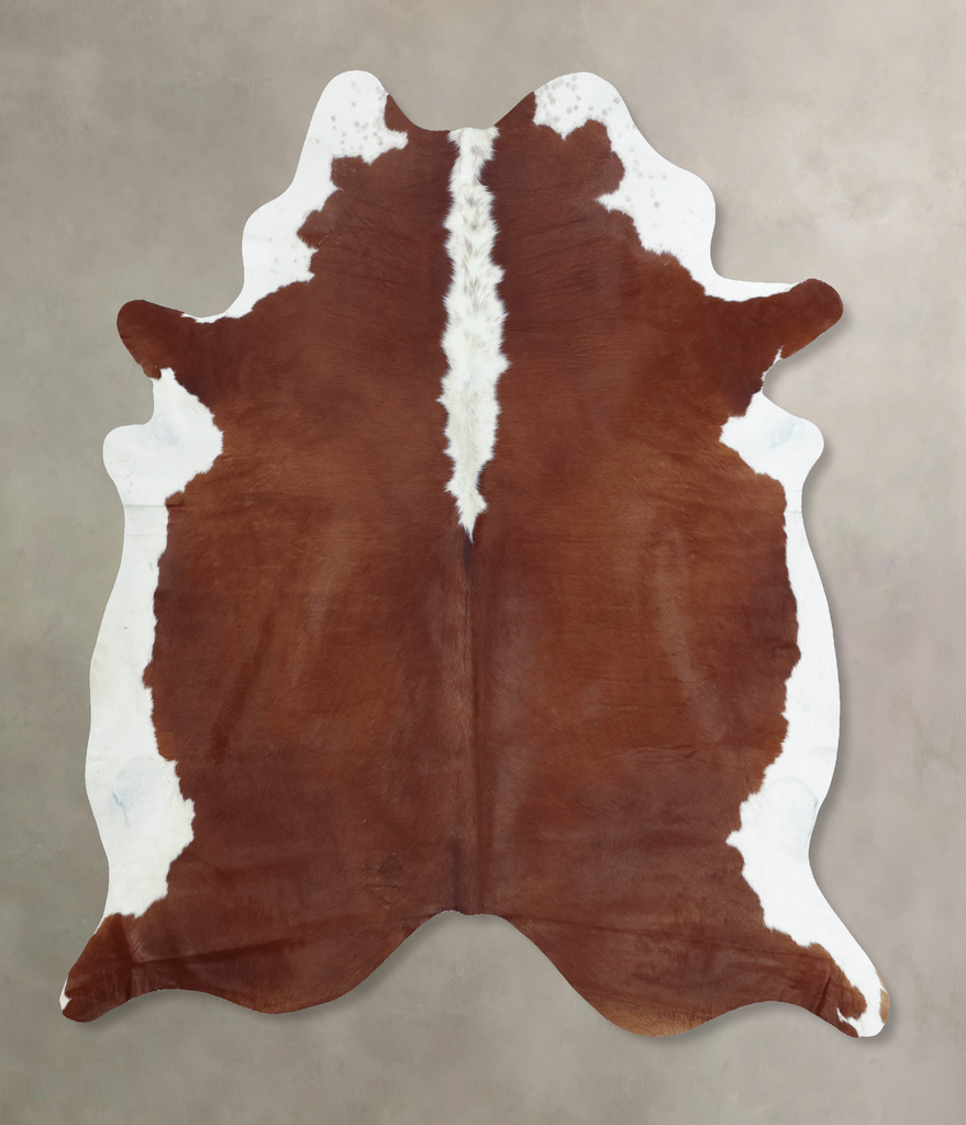 Hereford X-Large Brazilian Cowhide Rug 7'9"H x 6'4"W #B9181 by Hudson Hides