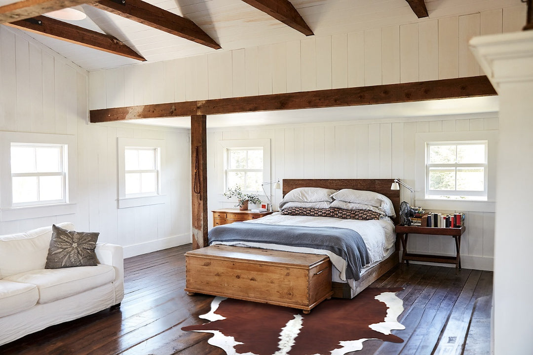 Hereford X-Large Brazilian Cowhide Rug 7'9"H x 6'4"W #B9181 by Hudson 
