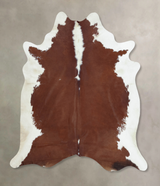 Hereford XX-Large Brazilian Cowhide Rug 7'8"H x 7'0"W #B9182 by Hudson Hides