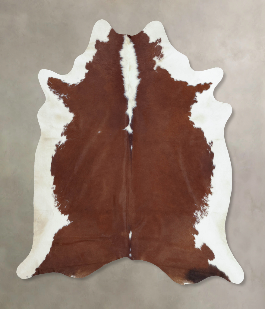 Hereford XX-Large Brazilian Cowhide Rug 7'8"H x 7'0"W #B9182 by Hudson Hides
