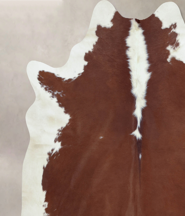 Hereford XX-Large Brazilian Cowhide Rug 7'8"H x 7'0"W #B9182 by Hudson Hides