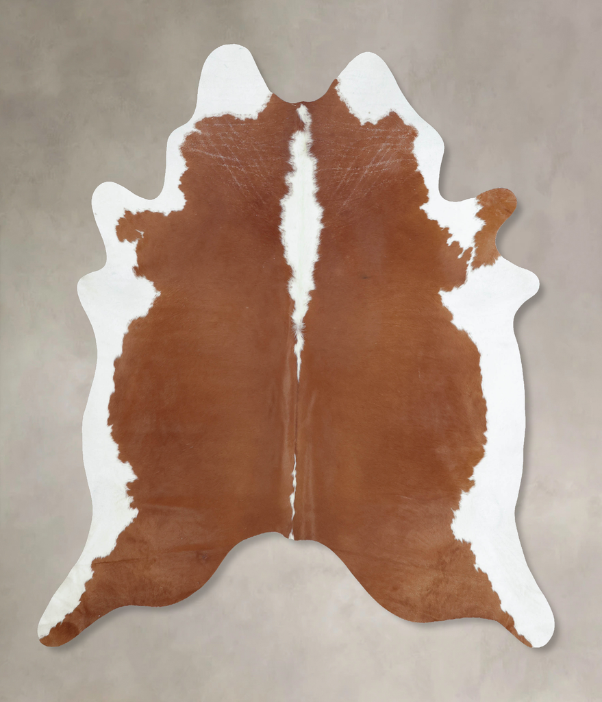Hereford XX-Large Brazilian Cowhide Rug 8'1"H x 6'9"W #B9189 by Hudson Hides