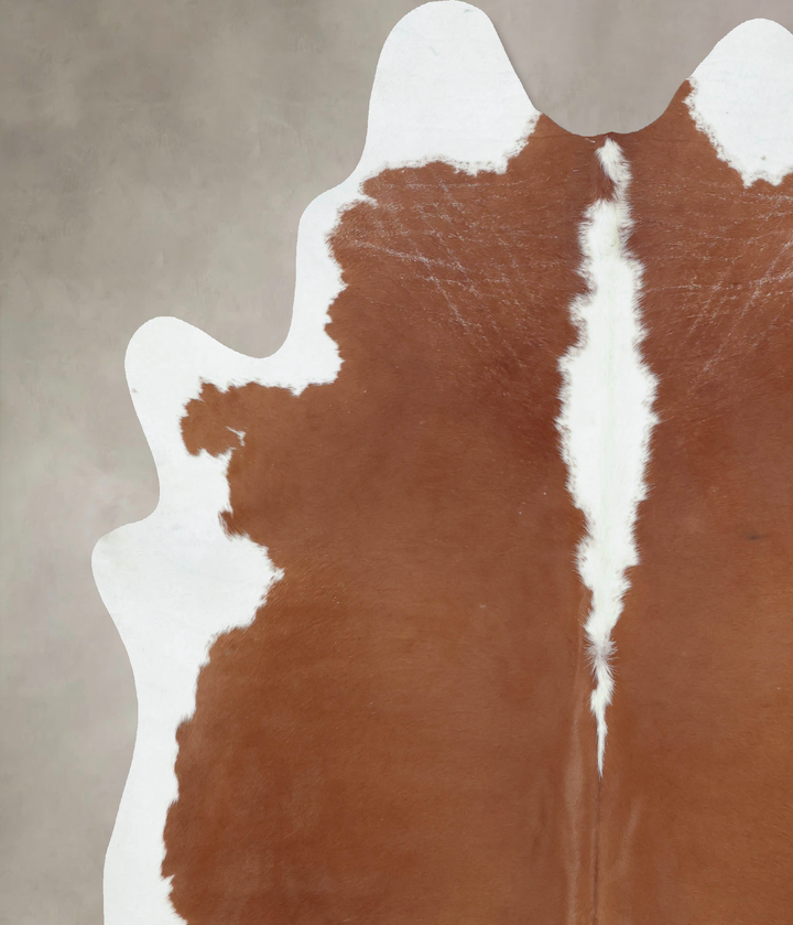 Hereford XX-Large Brazilian Cowhide Rug 8'1"H x 6'9"W #B9189 by Hudson Hides