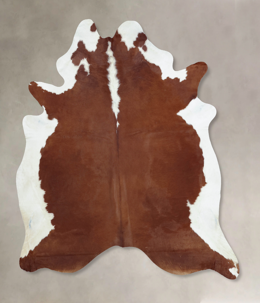 Hereford XX-Large Brazilian Cowhide Rug 8'1"H x 7'0"W #B9192 by Hudson Hides