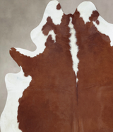 Hereford XX-Large Brazilian Cowhide Rug 8'1"H x 7'0"W #B9192 by Hudson Hides