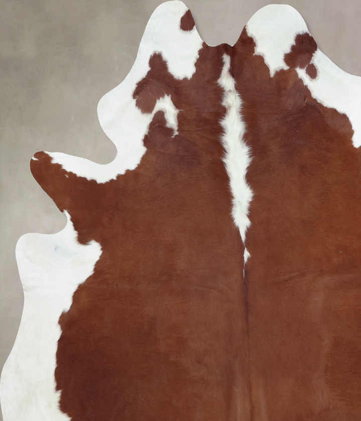 Hereford XX-Large Brazilian Cowhide Rug 8'1"H x 7'0"W #B9192 by Hudson Hides
