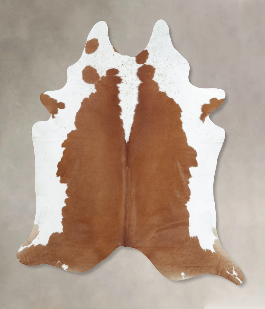 Hereford XX-Large Brazilian Cowhide Rug 8'7"H x 7'3"W #B9217 by Hudson Hides