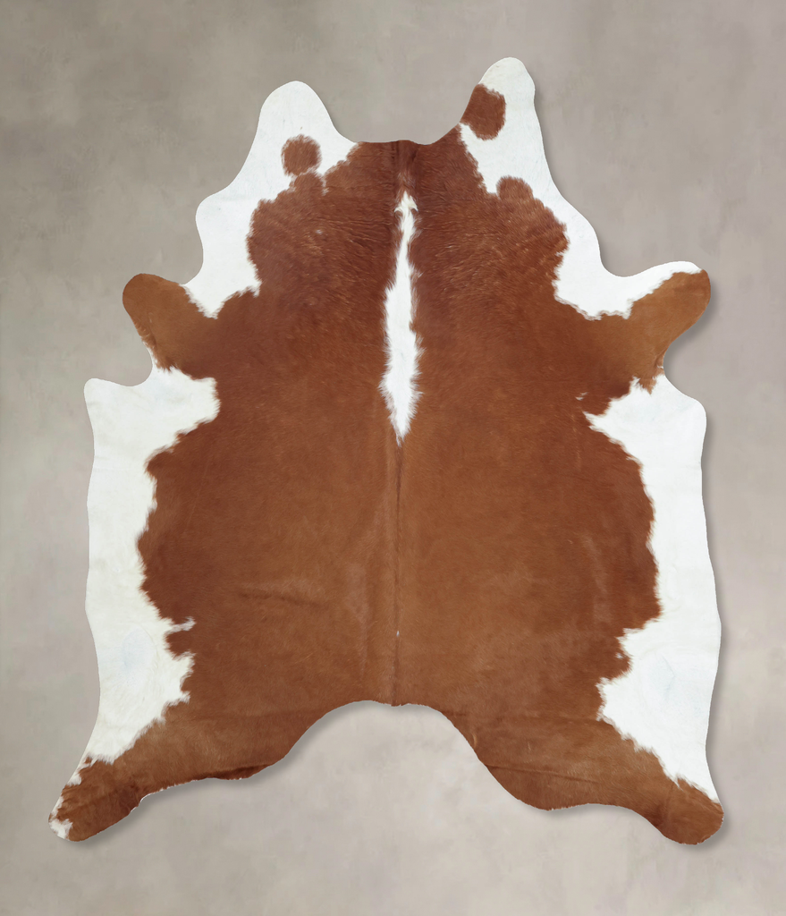 Hereford XX-Large Brazilian Cowhide Rug 8'7"H x 6'11"W #B9239 by Hudson Hides