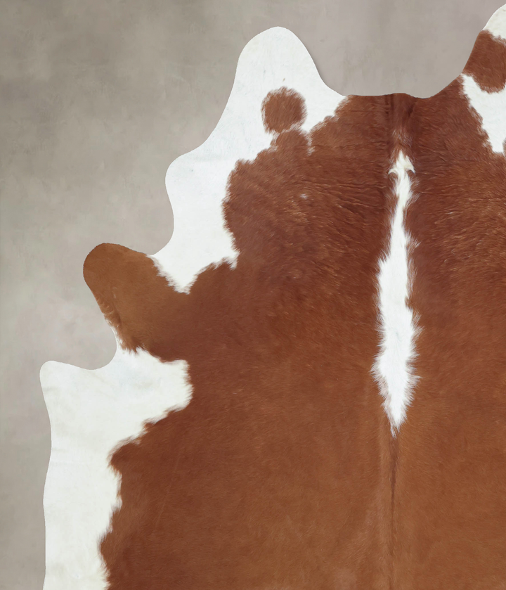 Hereford XX-Large Brazilian Cowhide Rug 8'7"H x 6'11"W #B9239 by Hudson Hides