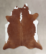 Hereford XX-Large Brazilian Cowhide Rug 8'10"H x 7'3"W #B9241 by Hudson Hides