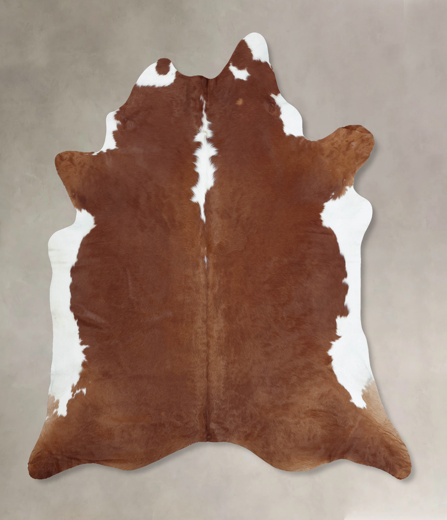 Hereford XX-Large Brazilian Cowhide Rug 8'10"H x 7'3"W #B9241 by Hudson Hides