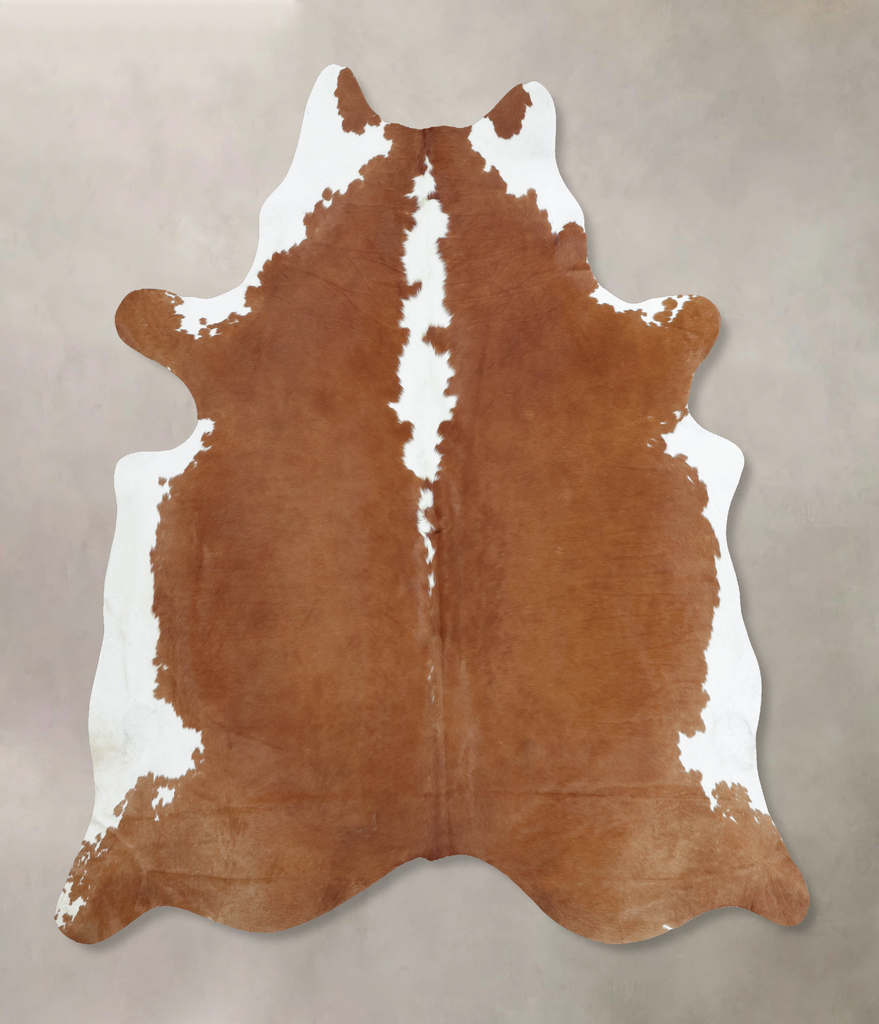 Hereford XX-Large Brazilian Cowhide Rug 8'5"H x 7'0"W #B9259 by Hudson Hides