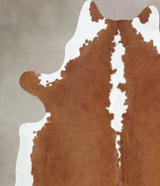 Hereford XX-Large Brazilian Cowhide Rug 8'5"H x 7'0"W #B9259 by Hudson Hides