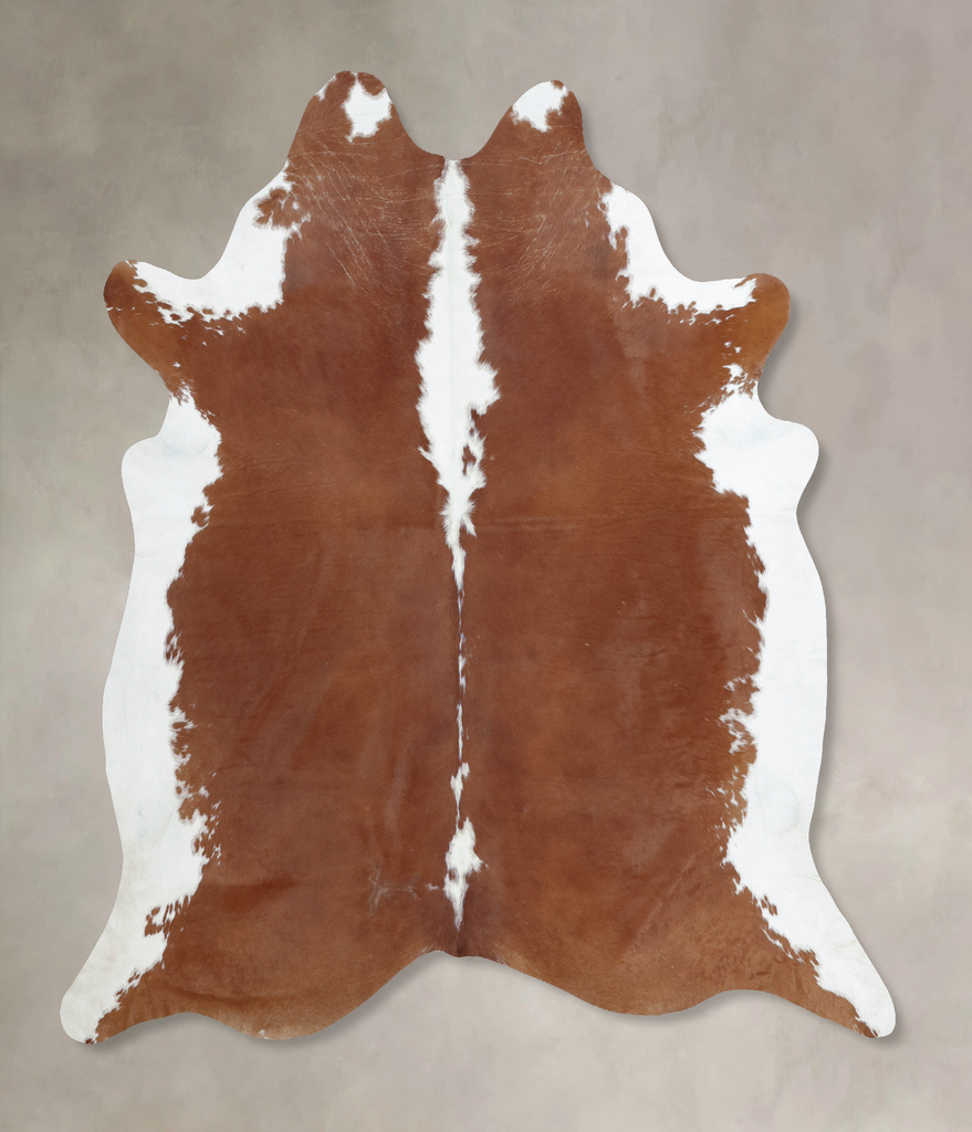 Hereford XX-Large Brazilian Cowhide Rug 7'11"H x 7'3"W #B9261 by Hudson Hides