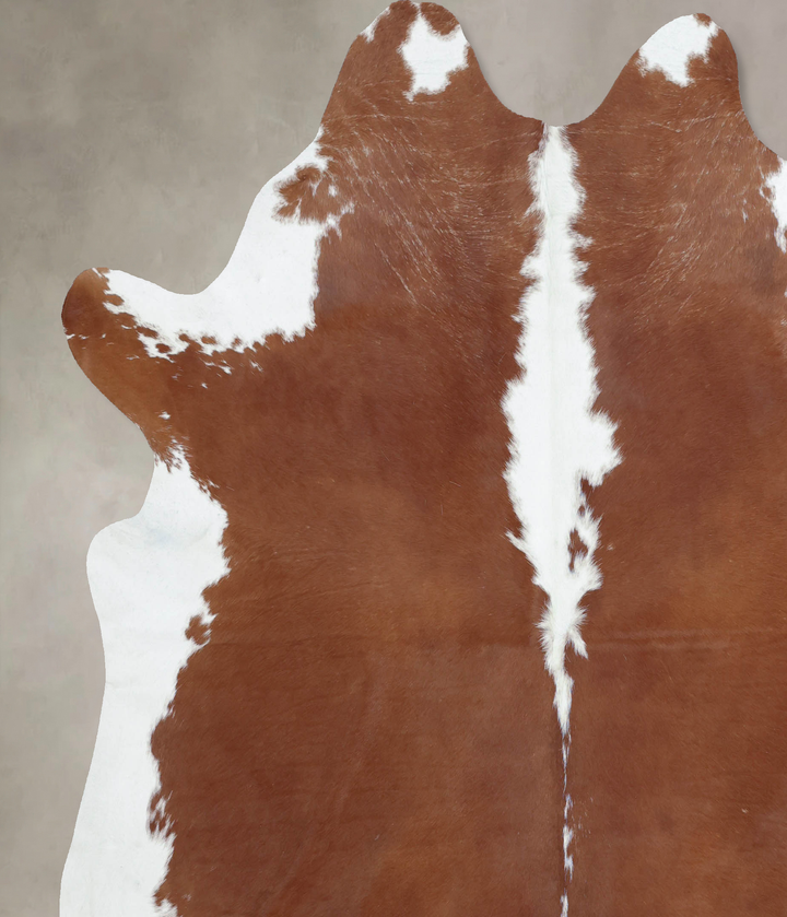 Hereford XX-Large Brazilian Cowhide Rug 7'11"H x 7'3"W #B9261 by Hudson Hides