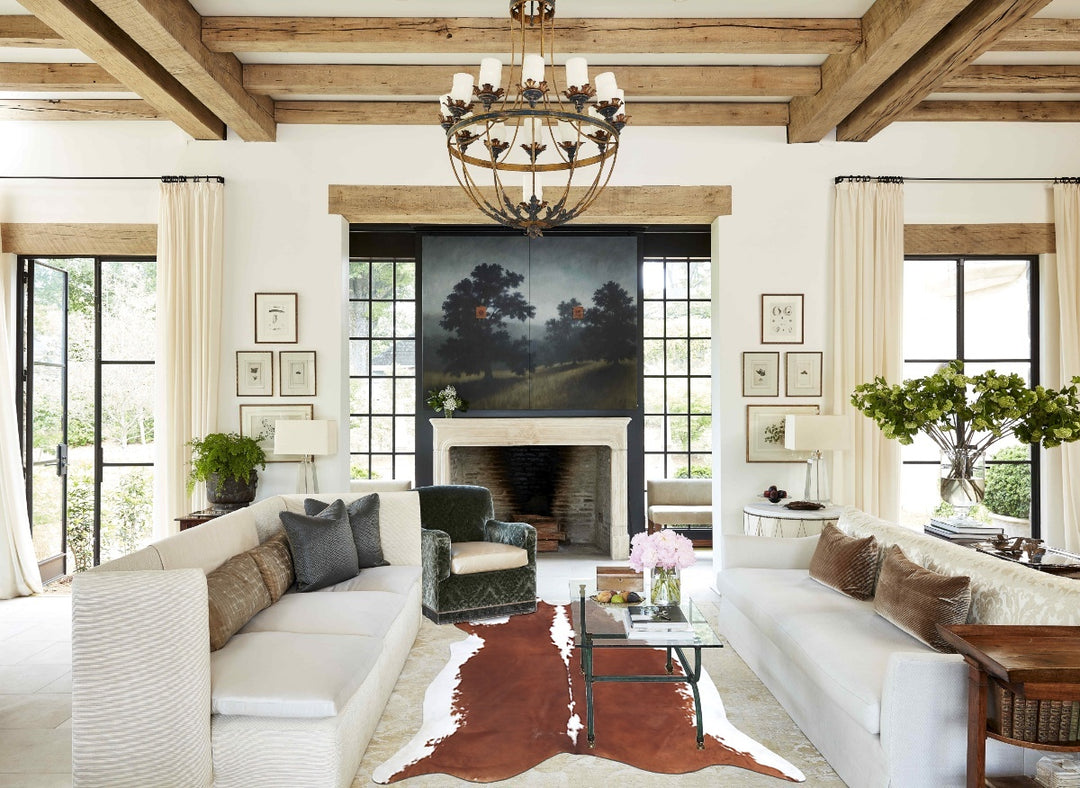 Hereford XX-Large Brazilian Cowhide Rug 7'11"H x 7'3"W #B9261 by Hudso