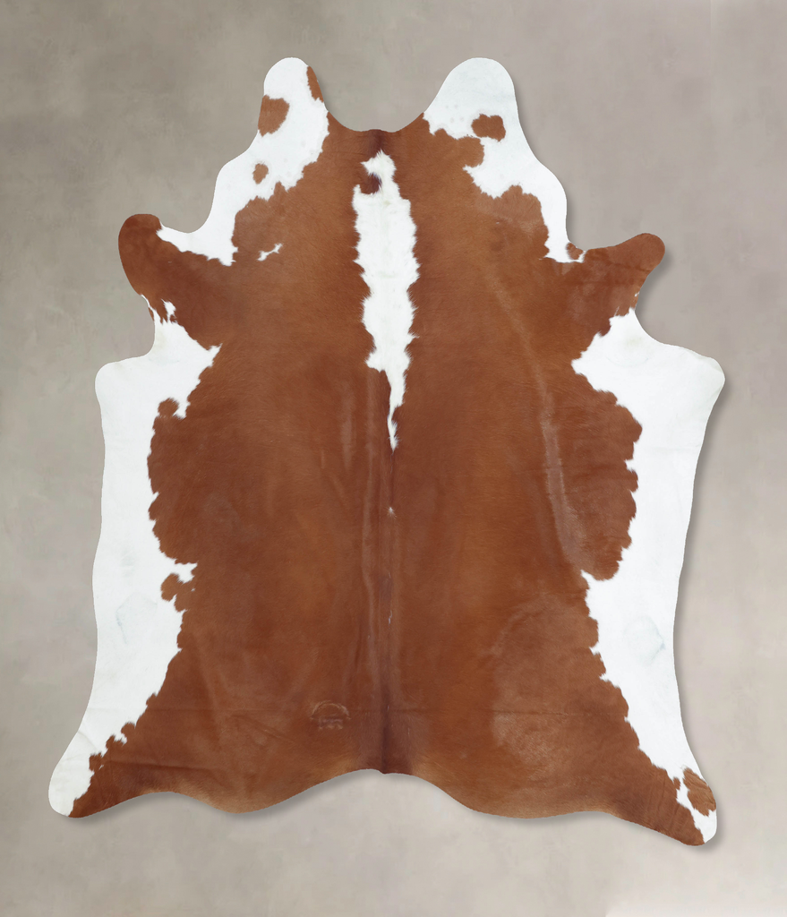 Hereford XX-Large Brazilian Cowhide Rug 8'4"H x 7'2"W #B9299 by Hudson Hides