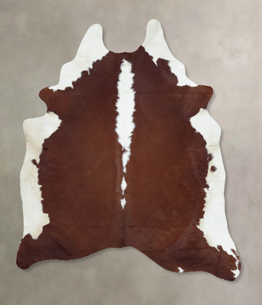 Hereford XX-Large Brazilian Cowhide Rug 8'11"H x 6'10"W #B9300 by Hudson Hides