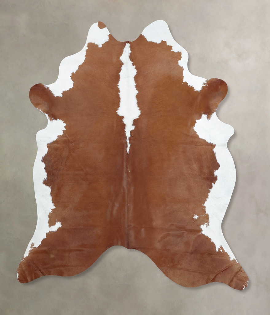 Hereford XX-Large Brazilian Cowhide Rug 8'3"H x 7'4"W #B9321 by Hudson Hides