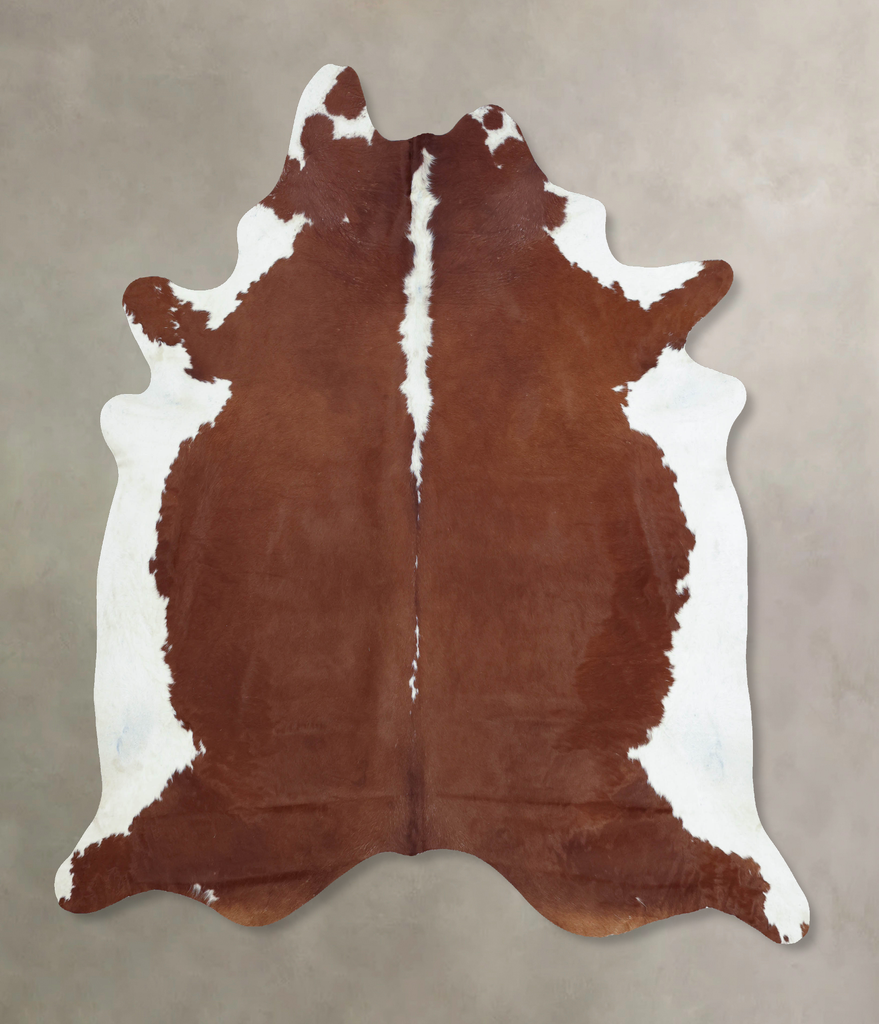Hereford XX-Large Brazilian Cowhide Rug 8'3"H x 7'4"W #B9323 by Hudson Hides