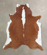 Hereford XX-Large Brazilian Cowhide Rug 8'1"H x 6'11"W #B9330 by Hudson Hides